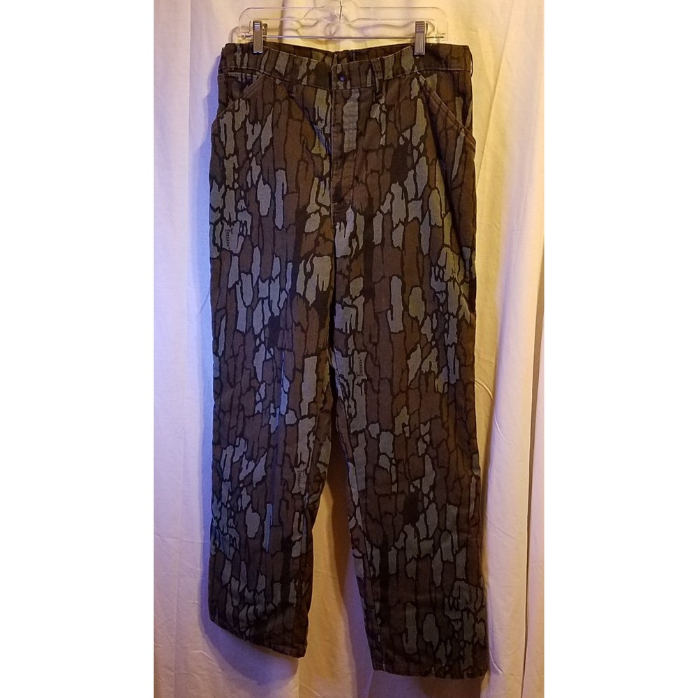 Vintage Duxbak Camo Pants 36x31 Thinsulate Insulated Trebark Hunting Outdoor USA